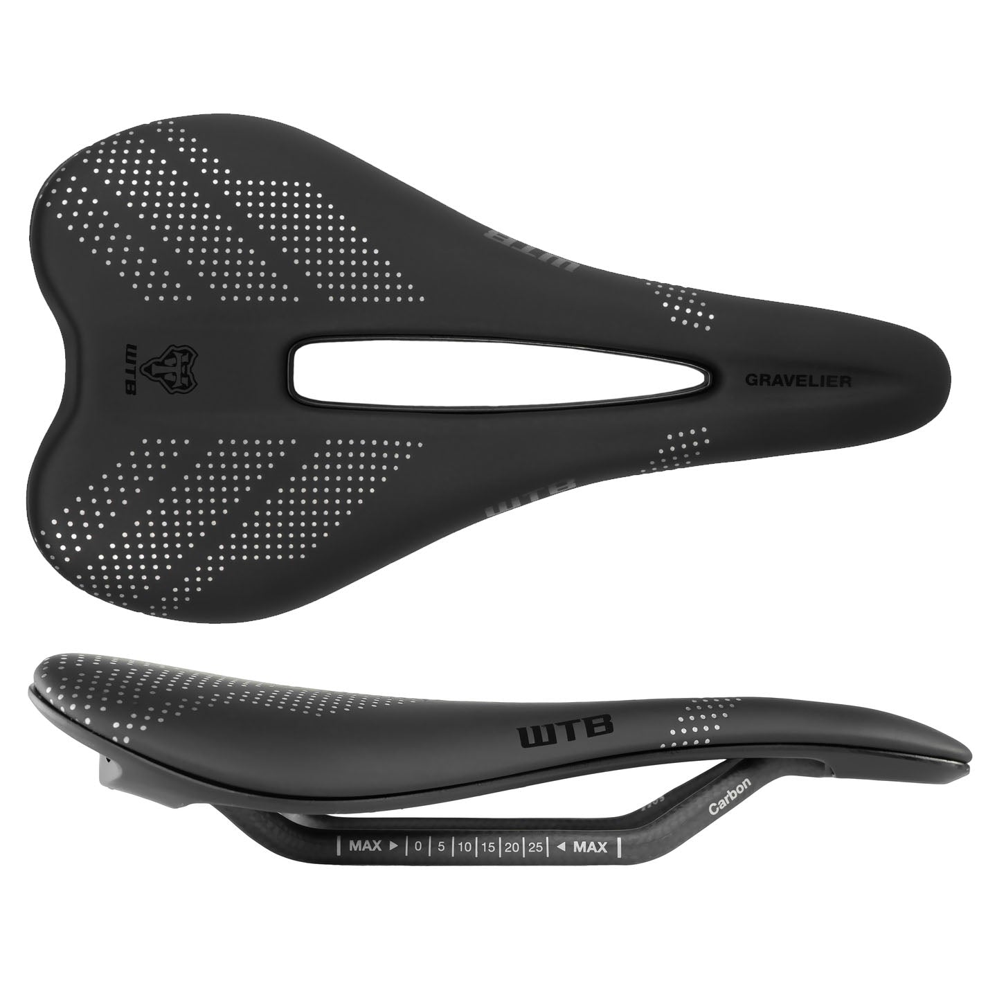 WTB Gravelier Gravel Saddle with Carbon Rails - Medium 142mm